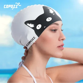 🏊‍♀️ כובע שחייה מקצועי עמיד למים! 💦 סיליקון איכותי, מעוצב במיוחד לשיער ארוך, עם הגנה על האוזניים. מושלם לנשים לשחייה נוחה בבריכה!