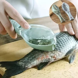 🐟 ניקוי דגים בקלות! ✨ מברשת להסרת קשקשים ועור דגים במהירות וביעילות. 🍴 כלי מטבח נוח ומועיל לכל חובבי הבישול!