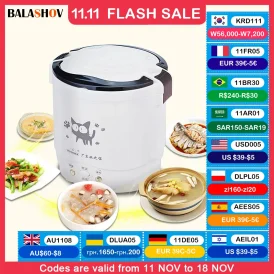 🍚 הכנה בכל מקום ובקלות! מיני סיר אורז חשמלי נייד – מתאים לשימוש בבית, רכב ומשאית. 🚗 בישול מהיר ונוח עם 12V, 24V ו-220V!