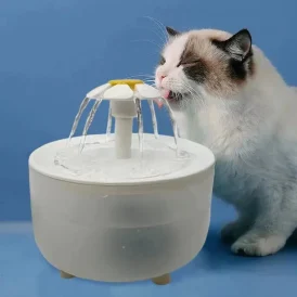 💧 מים תמיד טריים ובריאים! מזרקה אוטומטית עם מסנן, 1200 מ"ל, USB חשמלי לחתולים.