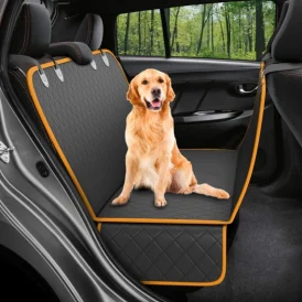 🚗🐾 כיסוי מושב לרכב לכלב – נסיעה נוחה ובטוחה לכל חיית מחמד! כיסוי עמיד למים עם ערסל בטיחותי שיגן על המושב שלך ויעניק לכלבך נוחות מושלמת בנסיעות.
