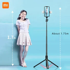 Xiaomi טריפוד סלפי טלסקופי מוט סלפי וטריפוד מתארך לטלפונים ניידים.