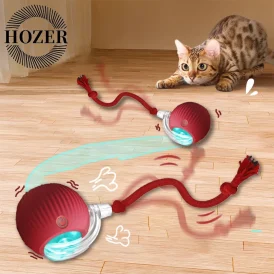 🐱🎉 חתול כדור אינטראקטיבי – מתגלגל אוטומטי עם זנב נטען לחיים מלאים בכיף! 🐾