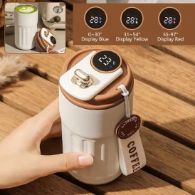 ☕ בקבוק תרמוס חכם עם תצוגת LED! 🌡️ עשוי נירוסטה 316, מציג מצב בזמן אמת. שומר על המשקה חם או לאורך זמן. מושלם לקפה בכל שעה!