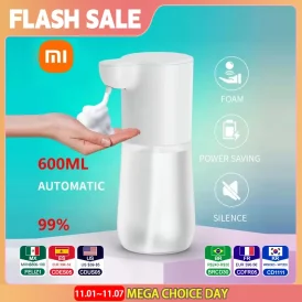 🧼 היגיינה חכמה וקלות בשימוש! מנפק סבון אינדוקטיבי חכם מבית Xiaomi עם טעינה USB. 🔋 2000mAh, מתאים לחדר אמבטיה ומטבח – אינפרא אדום למניעת מגע.