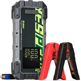 התחל את הרכב בקלות! 🚗⚡  Yesper קפיצה 4000A – חבילת כוח עם טעינה מהירה 100W, פתרון אידיאלי להתנעה מהירה של הרכב!