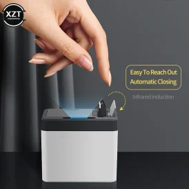 🔋 הפתרון המושלם לשולחן שלך! ✨ USB חשמלי קיסם מחזיק אוטומטי עם חיישן אינטליגנטי וטעינה חוזרת. 💼 אחסון מסודר ונגיש לכל קיסם.