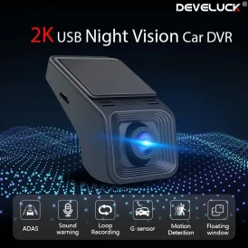 הגנה ושידור ברמה גבוהה! 🚗🎥  מצלמת DVR אוניברסלית 2K HD – עם קול, אודיו, אזעקה וידאו ושדרוג בטיחותי לרכב שלך!