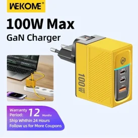 ⚡ טעינה מהירה ללא פשרות! 🚀 מטען GAN 100W מהיר במיוחד עם חיבור Type-C – מתאים ל-Xiaomi 13, S23 Ultra, iPhone 15 Pro, MacBook Pro ועוד.