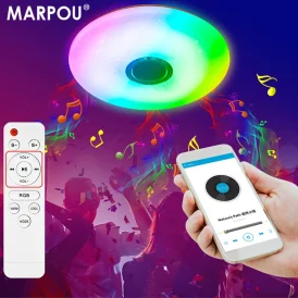 💡 תאורה חכמה שמתאימה לכל חלל! 🎶 מנורת תקרה RGB מודרנית עם Bluetooth, שליטה מרחוק, רמקול אינטגרלי ויישום מוסיקה – התאמה מושלמת לעיצוב המרחב הפנימי שלך.